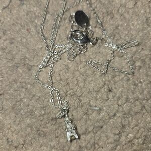 Elegant Silver Eiffel Tower Pendant Necklace